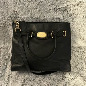 Michael Kors Black Soft Leather Bag